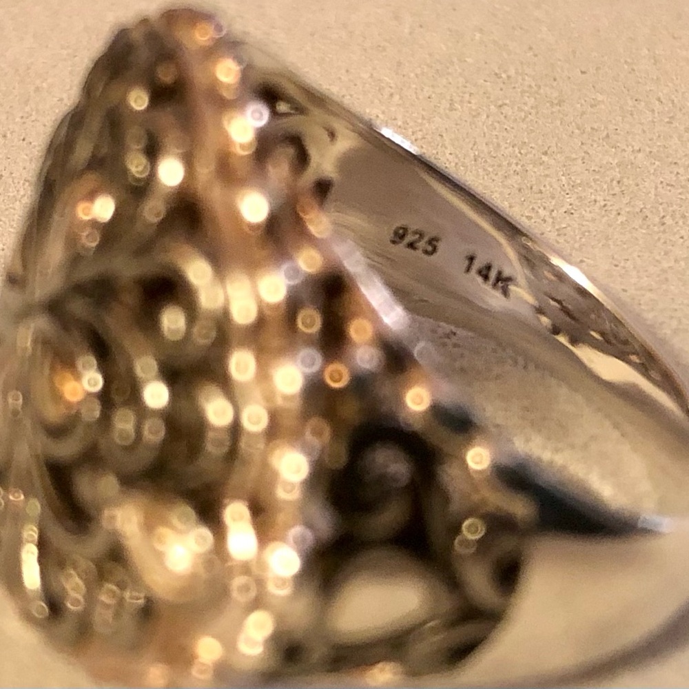 VGUC JAi by John Hardy Sterling & 14K Ring, SZ 9 - Picture 10 of 14